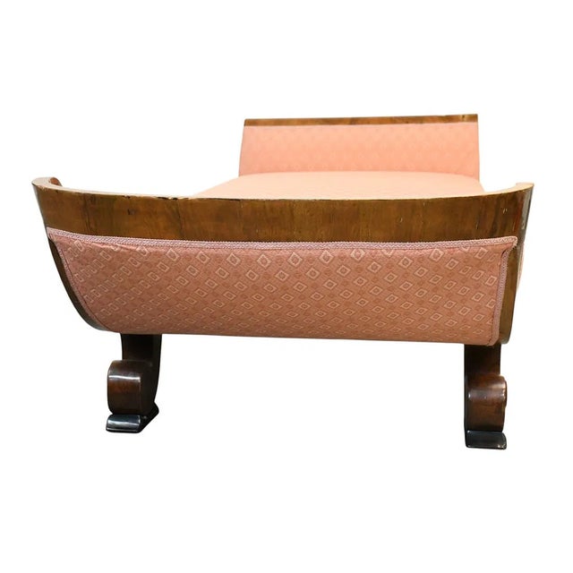 Mid 19th Century Rare 19th Century Drop End Biedermeier Style Daybed For Sale - Image 5 of 7
