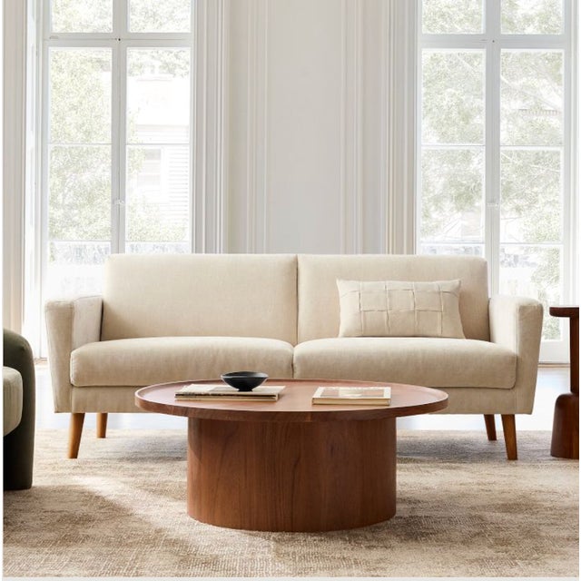 2020s West Elm Oliver 72" Mid-Century Modern Sofa With Performance Velvet For Sale - Image 5 of 12