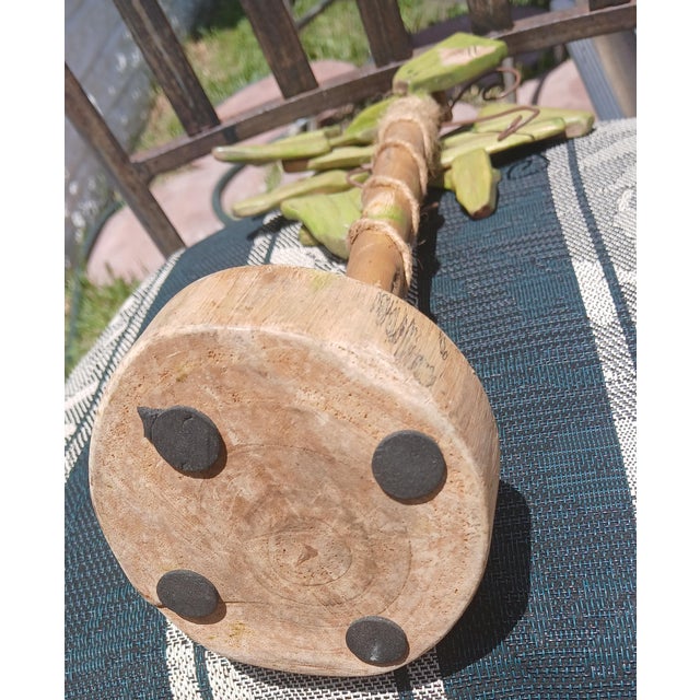 Vintage Folk Art Palm Tree For Sale - Image 9 of 9