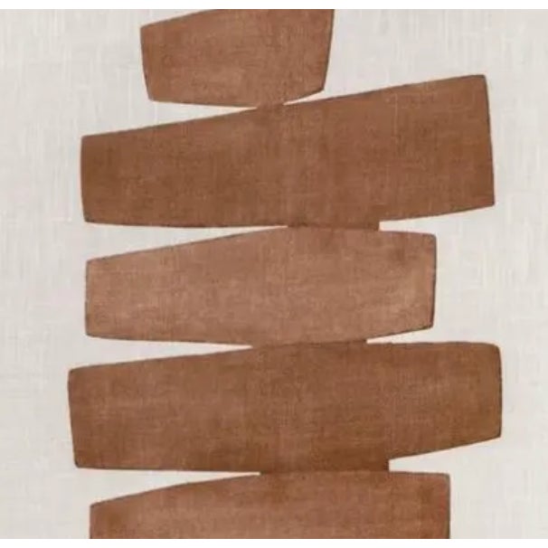 2020s Stacked Clay Pillow Cover For Sale - Image 5 of 5