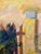 Contemporary "Garden Gate" by Ann Toulmin Rothe Silvermine Guild New Canaan Artist 38.5 X 50.5 For Sale - Image 3 of 11
