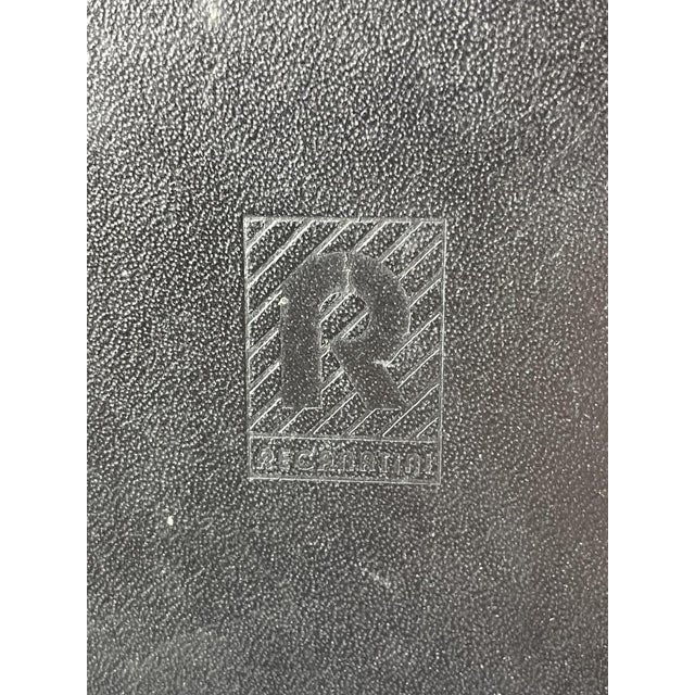 Vintage Steel and Leather Chairs by Recanatini, 1980s, Set of 4 For Sale - Image 3 of 8