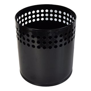 Black RM Wastebasket by Richard Müller, Denmark, 1970s For Sale