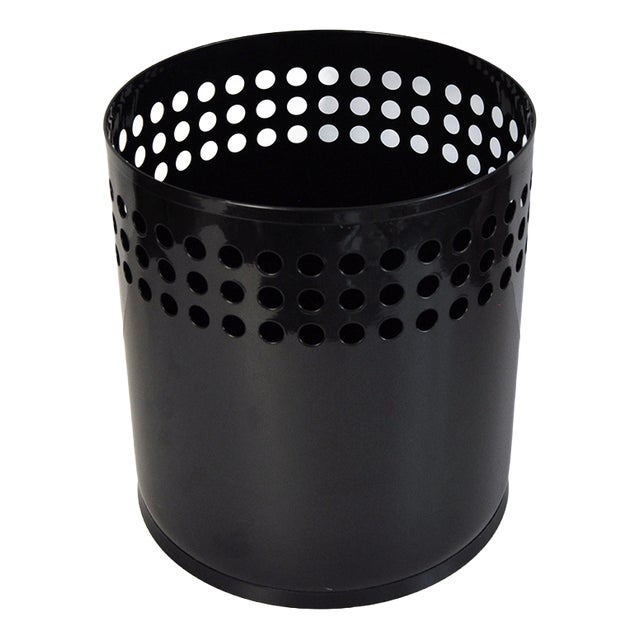 Black RM Wastebasket by Richard Müller, Denmark, 1970s For Sale