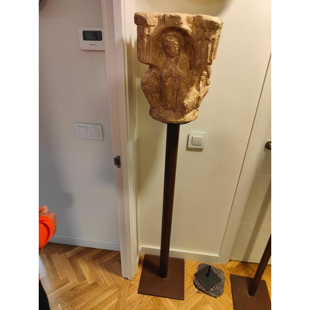 Antique Stone Capital in Roman Style, 1890 For Sale - Image 4 of 12