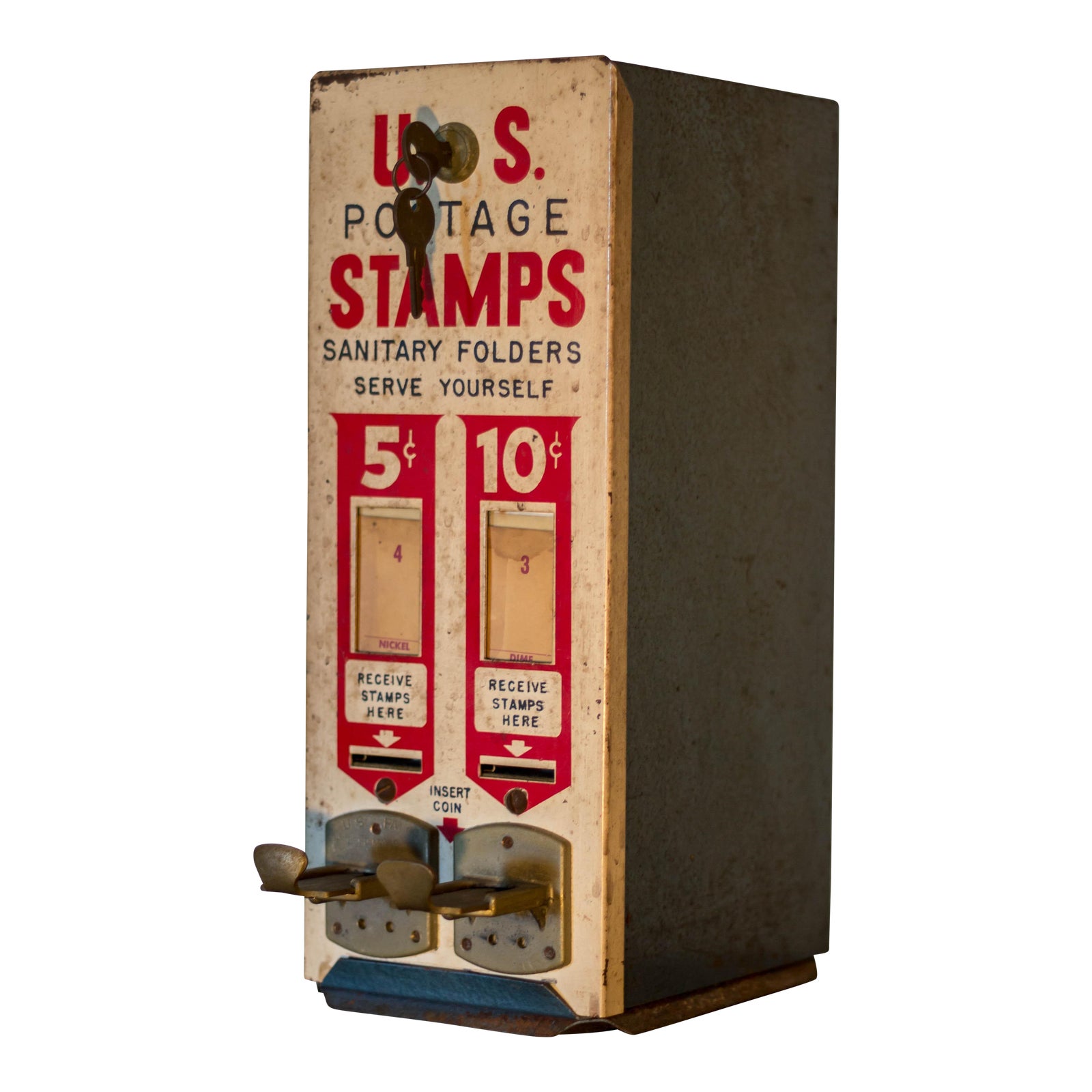 Vintage US Postage Stamp Dispenser Machine Chairish