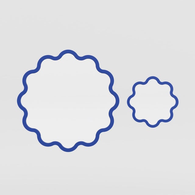 Hvyli Round 75 - Wall Wavy Mirror For Sale - Image 9 of 10