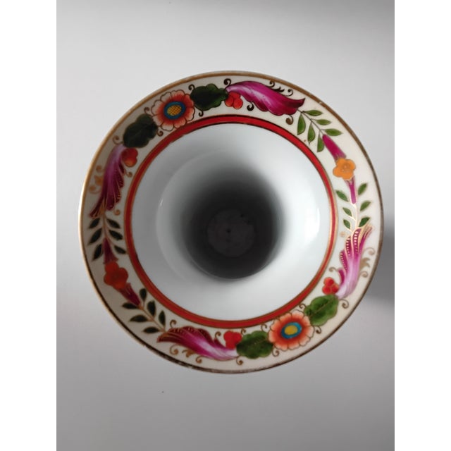 Noritake Porcelain Vase from the 1920s. Marked underneath. Beautiful intricate floral patterns and gilt. Trumpet shape....