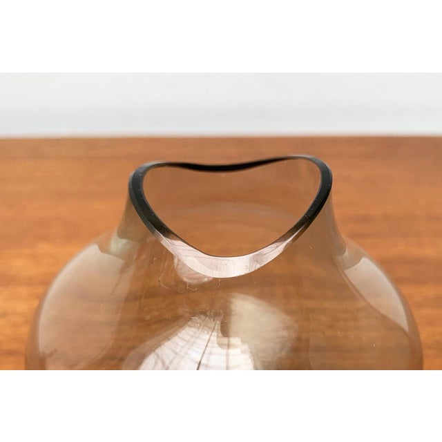 Mid-Century German Fischmaul Glass Vase from Hirschberg, 1960s For Sale - Image 11 of 14