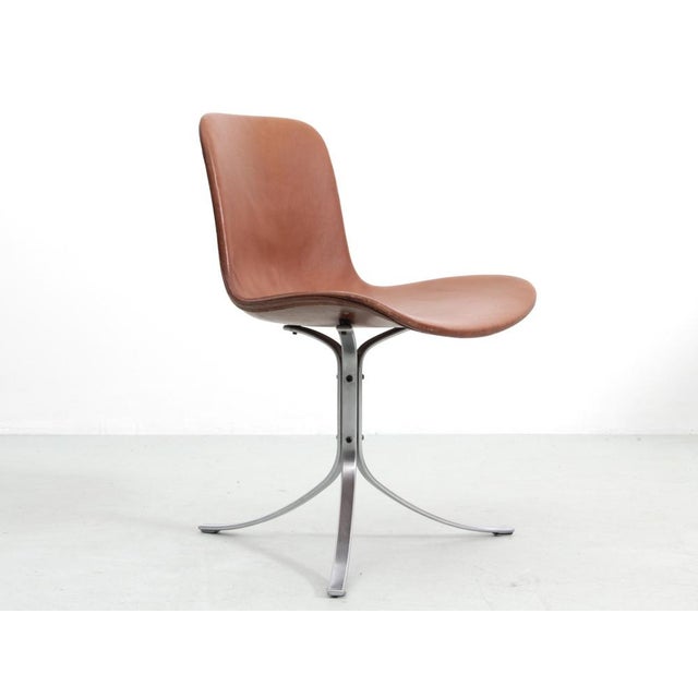 Metal Scandinavian PK9 by Poul Kjaerholm for Kold Christensen, 1960s, Set of 4 For Sale - Image 7 of 18