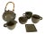 Forelife Tea Set Ceramic Deep Moss Green For Sale