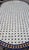 Moroccan Oval Simple White Mosaic Dining Table For Sale In Orlando - Image 6 of 8