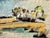 Rustic Henry Emil Salloch Original Watercolor on Paper Vibrant, Natural Wetland, 1971. For Sale - Image 3 of 8