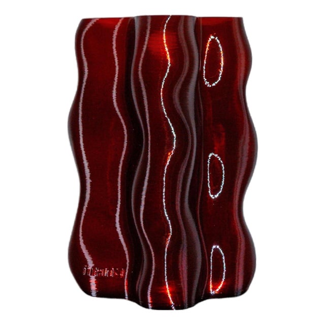 Large Amber Magma Vase by Mana For Sale