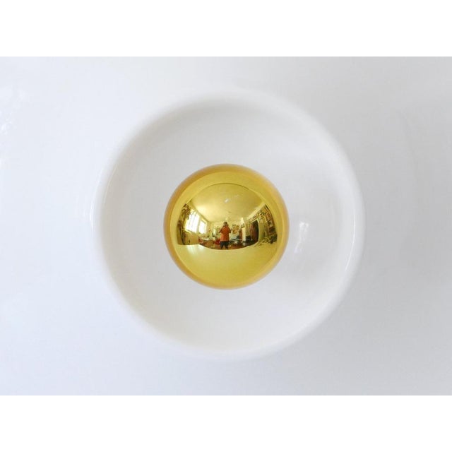 Large Mid-Century Modern Wall Lamps in Fiberglass, 1970s, Set of 3 For Sale - Image 4 of 18