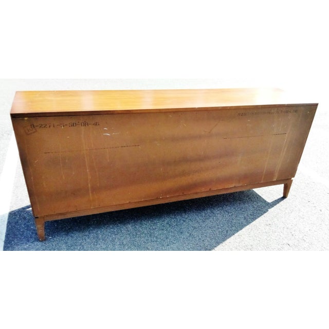 Mid-Century Modern Burlwood Lowboy Dresser by Thomasville on Sale Now $3295 Striking Design Credenza Sideboard For Sale - Image 9 of 10