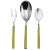 Contemporary Mepra Fantasia 3-Piece Serving Set, Olive Green For Sale - Image 3 of 3