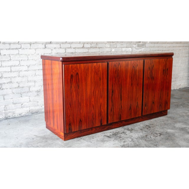 Wood 1970s Danish Modern Rasmus Rosewood Credenza For Sale - Image 7 of 16