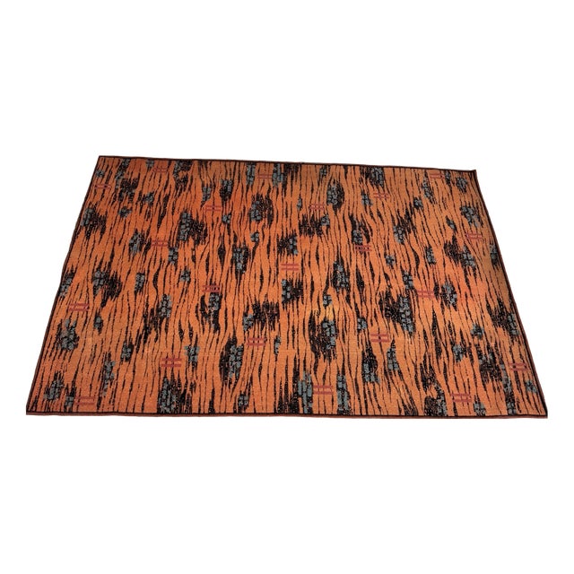 Vintage Hungarian Red Rug, 1960s For Sale