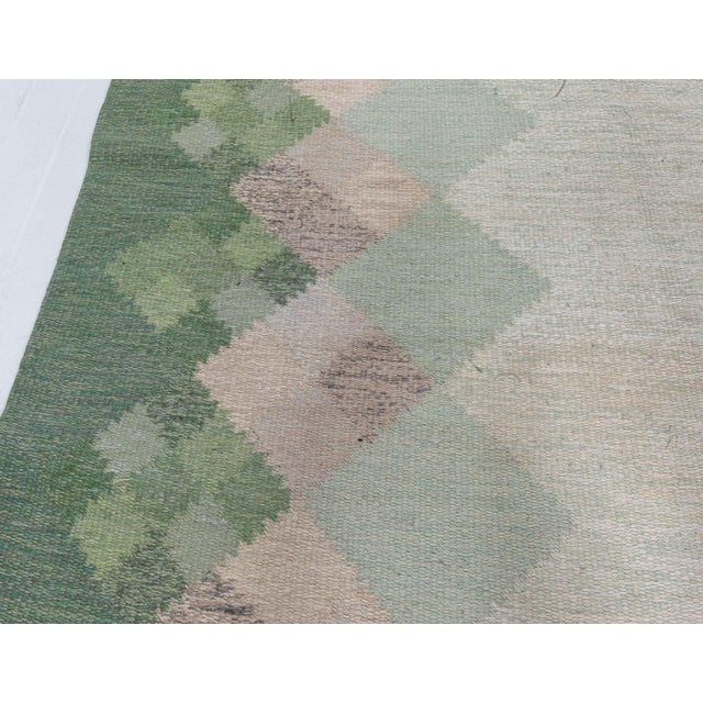 Mid 20th Century Doris Leslie Blau "Opal" - Midcentury Swedish Flat Woven Rug by Brita Svefors For Sale - Image 5 of 8
