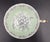 Light Green Vintage 1939-1949 'Double Warrant' Paragon 'To the Bride' Teacup and Saucer by Appointment Hm Queen Elizabeth and Hm Queen Mary For Sale - Image 8 of 18