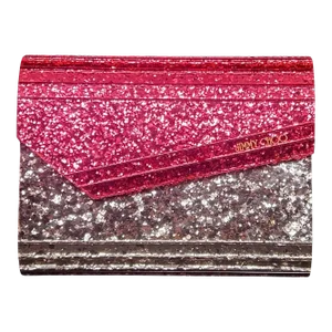 21st Century Jimmy Choo Sparkling Pink and Silver Clutch Bag