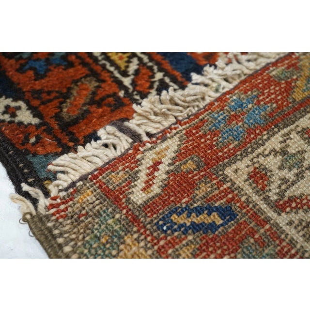 Antique Karajeh Rug 2'10'' x 14'1'' For Sale - Image 10 of 10