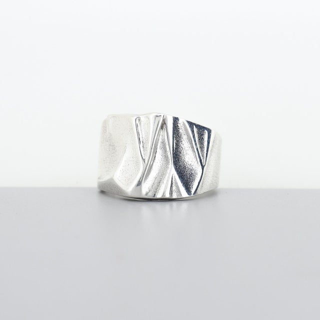 Vintage Lapponia Sterling Silver Modernist Ring For Sale - Image 4 of 10