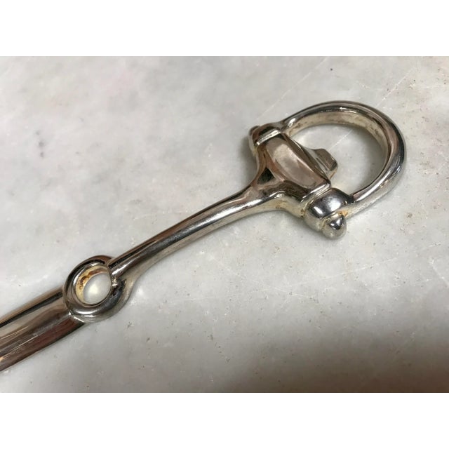 Vintage Silver Plated Equestrian Letter Opener, Italy, 1980s For Sale In Los Angeles - Image 6 of 10
