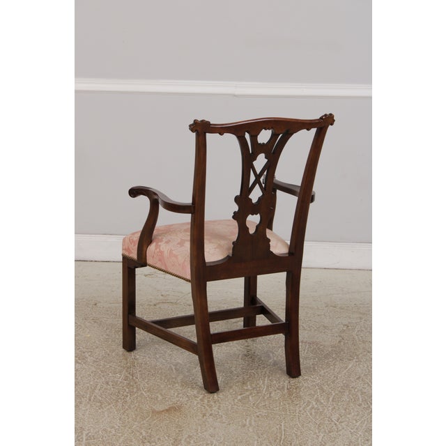 Kindel Furniture Set of 8 Kindel Chippendale Mahogany Dining Chairs For Sale - Image 4 of 18