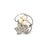 1990s Mikimoto Akoya Pearl Brooch Sterling Silver 6 mm 5.24 Grams Estate For Sale In New York - Image 6 of 8