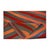 Turkish Safari Kilim Wool 5x6 Striped Red & Orange Handmade Area Rug #1142567 For Sale - Image 4 of 4