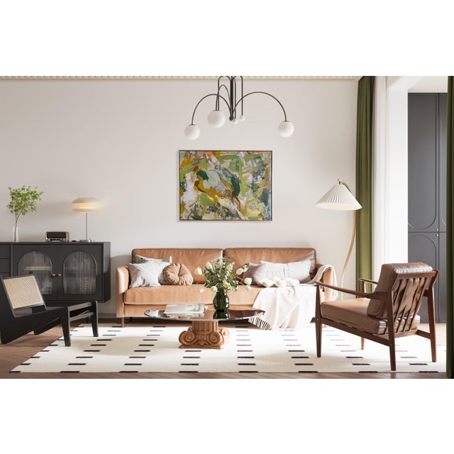 Mixed media on stretched canvas completed in 2025 by Jessalin Beutler. Signed, dated and wired on the back for easy...