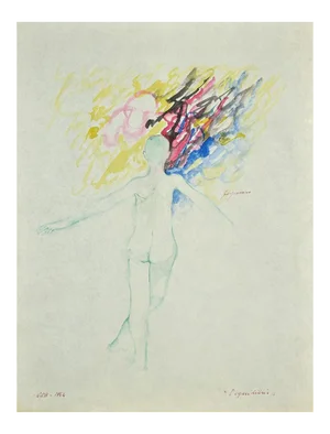 Danilo Bergamo - The Balance - Watercolor - 1964