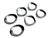 Vintage Silverplate Modernist Napkin Rings, Set of 6 For Sale - Image 11 of 16