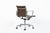 Metal Eames Herman Miller Aluminum Group Thin Pad Brown Leather Office Chair, 2008 For Sale - Image 7 of 18