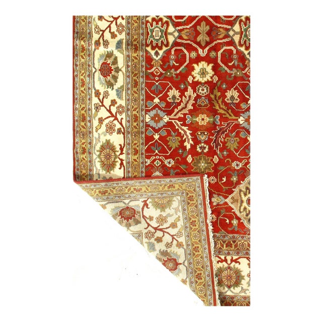 2020s Rust Fine Hand-Knotted Serapi Design For Sale - Image 4 of 6