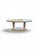 Oval Brass and Onyx Marble Console Coffee Table with Greek Nymphs, 1960s For Sale - Image 4 of 8
