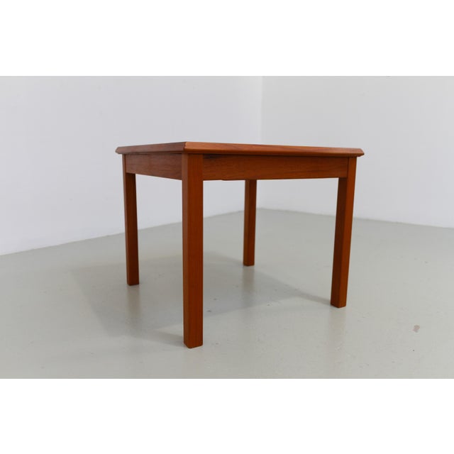Brown Danish Teak and Tile Side Table, 1960s For Sale - Image 8 of 16