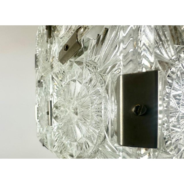 Mid-Century Modern Cube Pendant Lamp from Kamenický Šenov, 1970s For Sale - Image 14 of 17