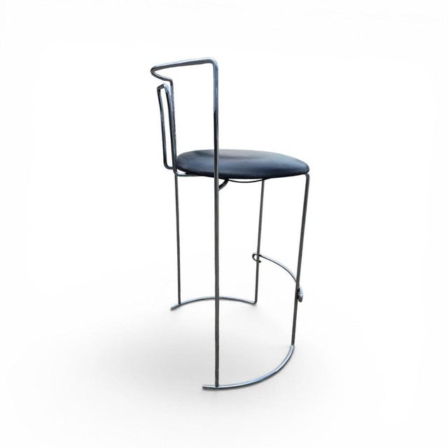 Black Leather Gaja Stools by Kazuhide Takahama for Simon Gavina, Set of 2 For Sale - Image 10 of 18