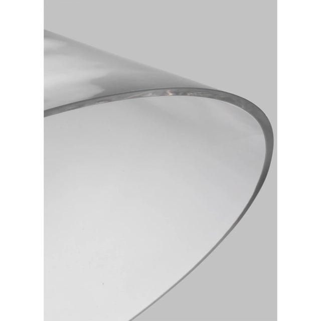 Chapman & Myers by Visual Comfort Studio Atlantic Wide Pendant, Brass For Sale - Image 4 of 5