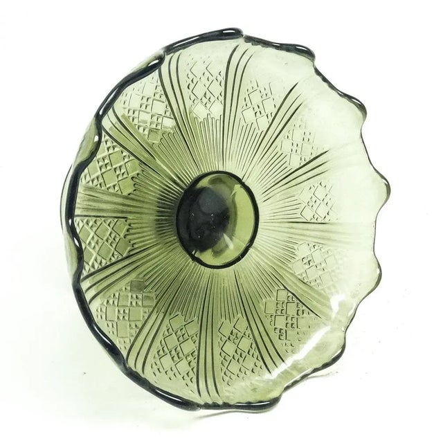 1970s Bowl on Stand from Ząbkowice Glassworks, Poland, 1970s For Sale - Image 5 of 9