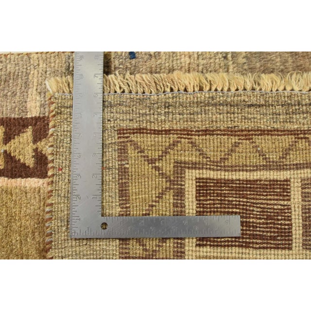 Gabbeh Rug 3’3” X 5’2” Brown Wool Vintage Tribal Hand-Knotted Carpet For Sale - Image 13 of 13