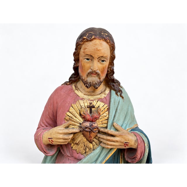 Puccini, Sacred Heart of Jesus, 1900, Plaster For Sale - Image 4 of 12