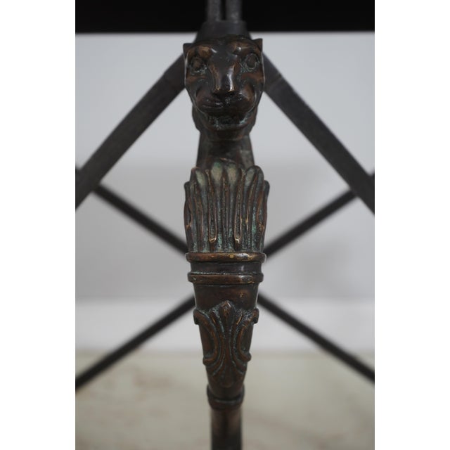 Maitland Smith Bronze Base Marble Top Console Table For Sale - Image 10 of 16
