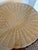 1980s Vintage Woven Wicker Pedestal Side Table With Glass Top For Sale - Image 5 of 5