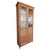 19th Century Large & Narrow Cupboard or Bookcase with Glass Vitrine, Pine For Sale - Image 10 of 18