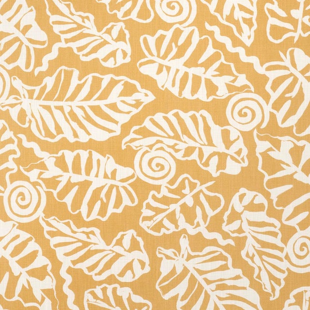 SAMPLE - Schumacher Del Mar Indoor/Outdoor Fabric In Marigold For Sale