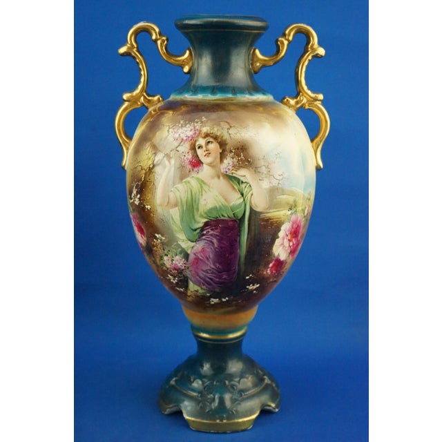 Antique English Ceramic Vases by Barbe for Royal Worcester, 1800s, Set of 2 For Sale - Image 12 of 18